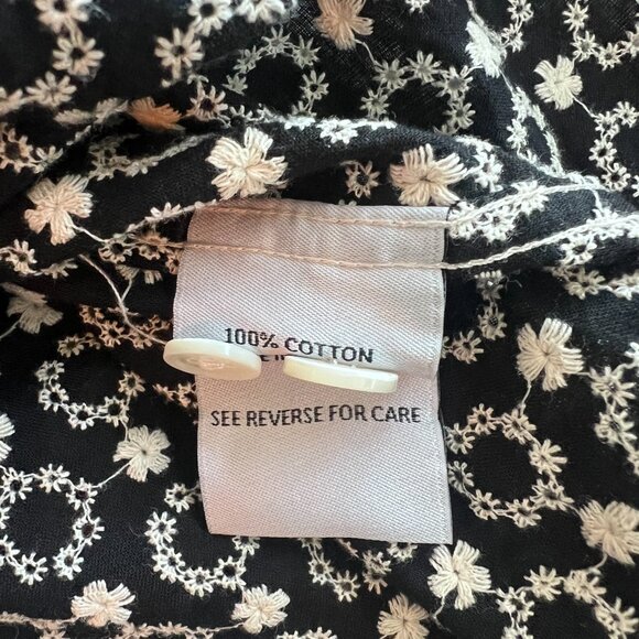 Portuguese Flannel 100% Cotton Embroidered Short Sleeve Button Down Shirt - Picture 4 of 4